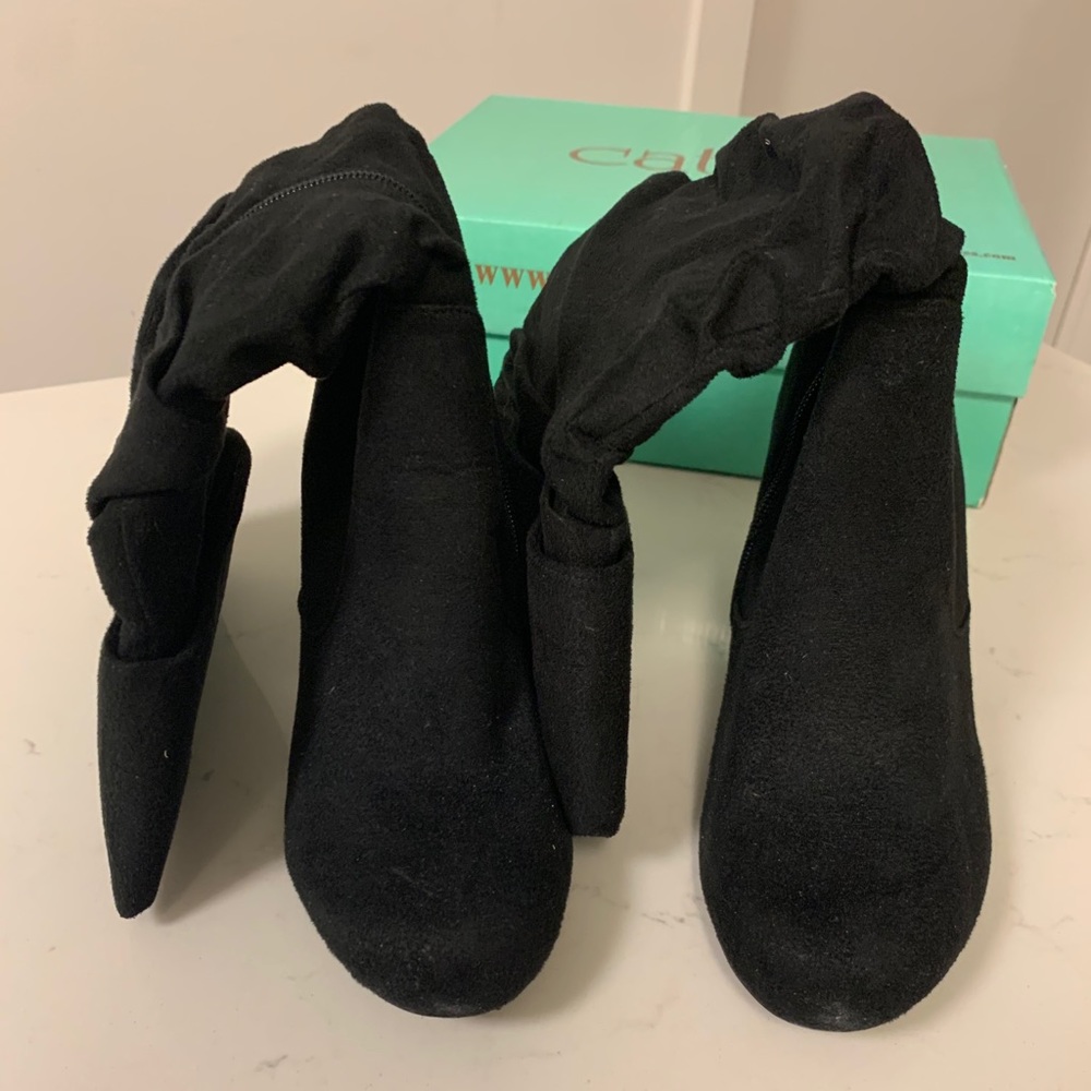 Cathy Jean Suede Black Boots 🚫Sold🚫